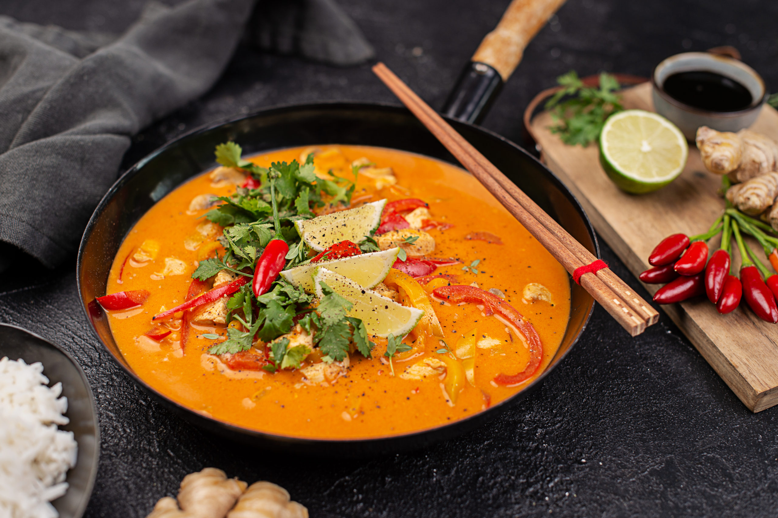 Rotes Thai Curry Shan Shi At