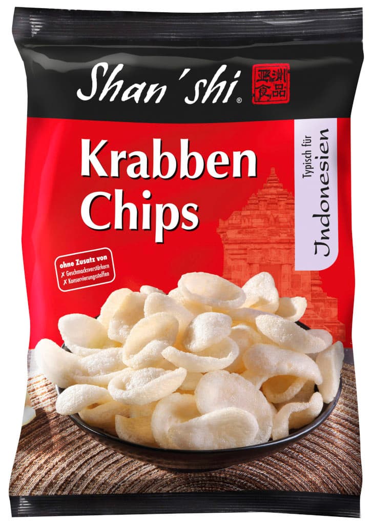 Verpackung vom Produkt Krabbenchips