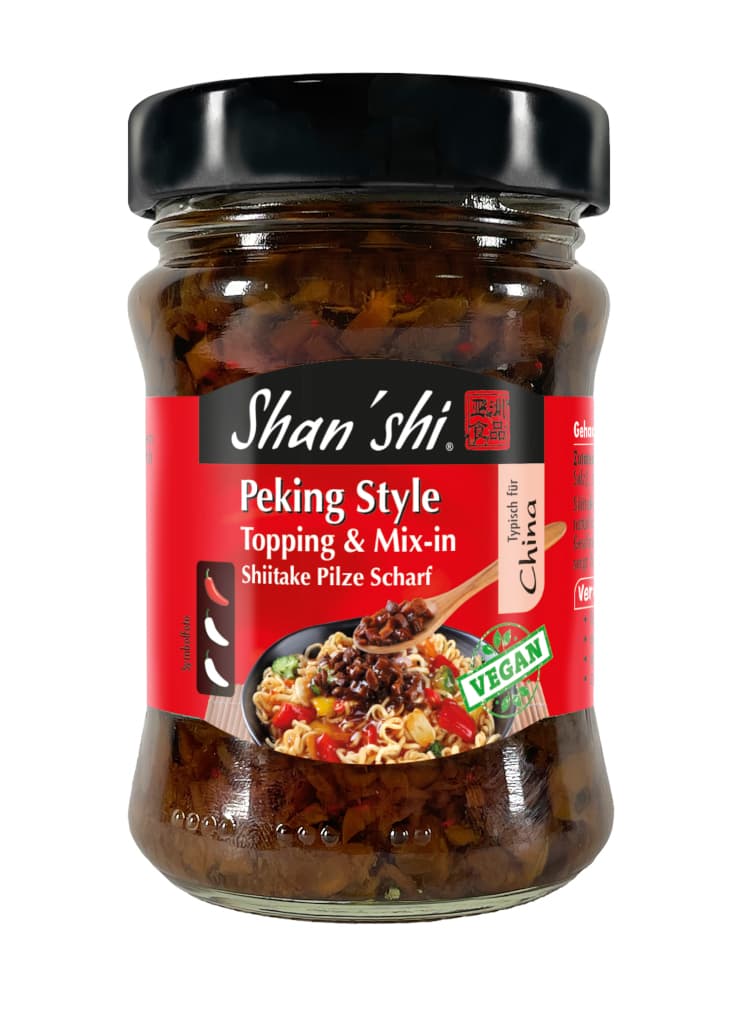 Verpackung vom Produkt Topping &amp; Mix In Peking Style Shiitake Pilze