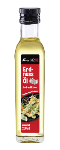 Packshot of Erdnussöl (Peanut oil)